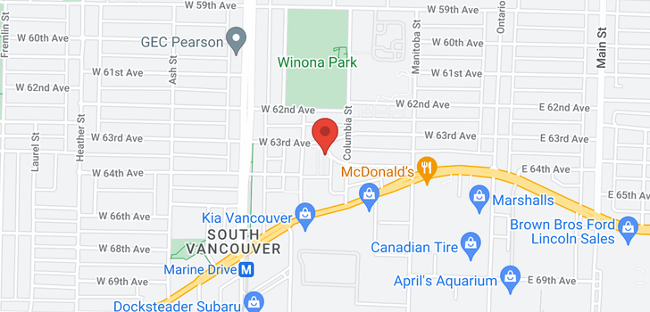 map of 15 378 W 64TH AVENUE